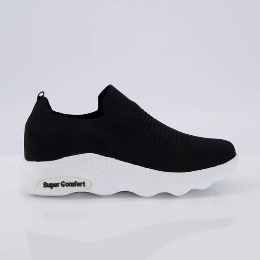 Men's Jersey Knit Sneakers 614 Black - Urban Buy Mall Pakistan