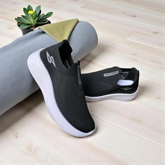 Men's Casual Black Mesh Skechers - Breathable Comfortable Footwear - Urban Buy Mall