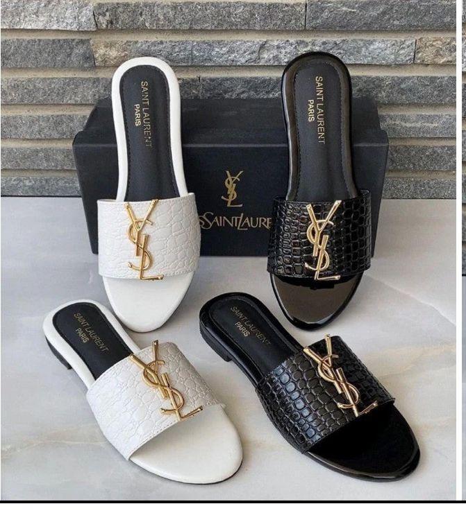 Stylish Women's Synthetic Leather Formal Flats - (White)