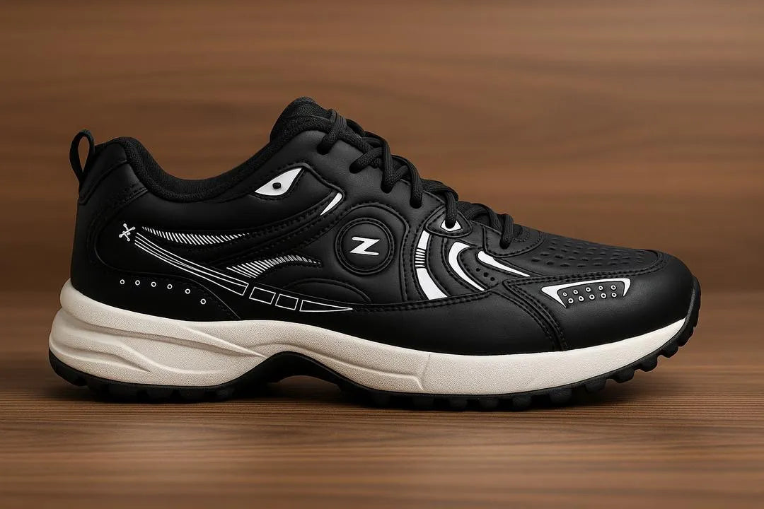 Black Camel Gripper Sports Shoes - Lightweight Running & Cricket Shoes for Men