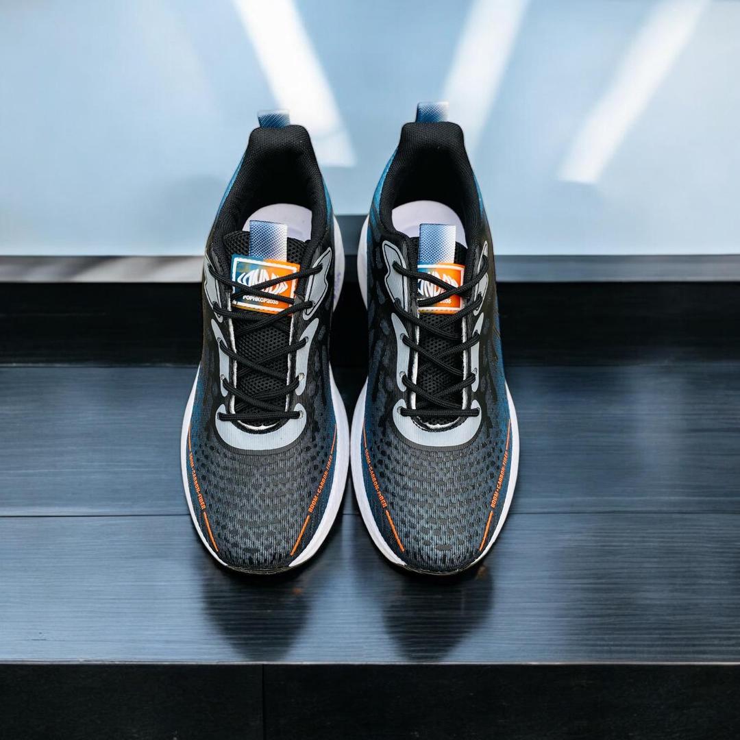 Men's Casual Sneakers Black - Synthetic Leather Trendy Print Design | Urban Buy Mall