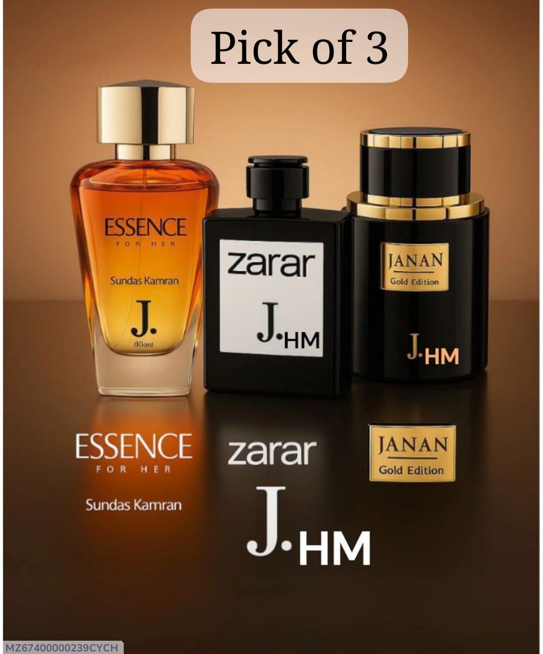 Unisex Long Lasting Fragrance Perfume Set - 3 Piece of Woody Citrus Essence