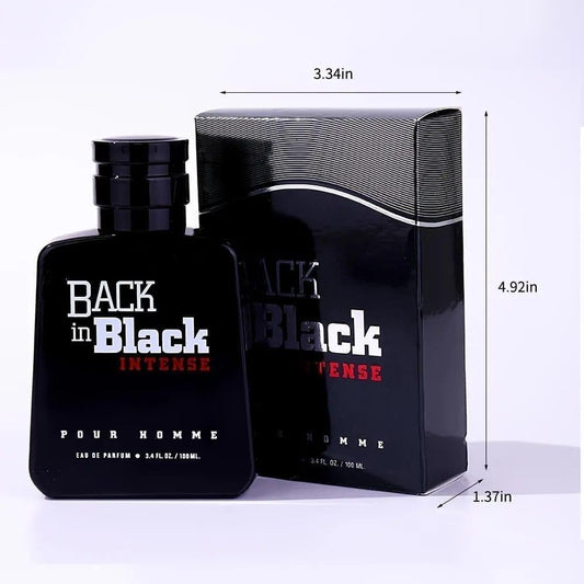 Black & Black Long Lasting Fragrance Perfume 100ML - Premium Unisex Bergamot Scent | Luxury Eau De Parfum for Men & Women | Top Notes of Rosemary, Basil & Lemon | Elegant Black Bottle | Affordable Designer Fragrance | Shop Now