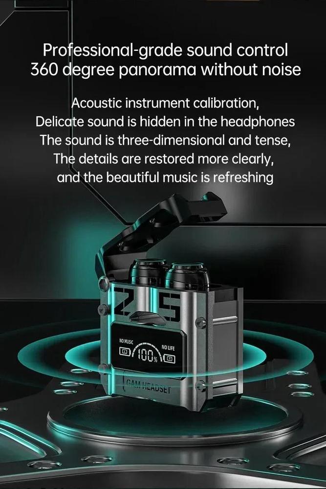 M25 Wireless Gaming Earbuds Bluetooth 5.0 | Noise-Cancelling Earbuds 50M Range | Long Battery Life 6 Hours Playtime | Dual Microphone Clear Voice | Fast Charging 300mAh Case | In-Ear Comfortable Design | Volume Control Smart Features | Urban Buy Mall