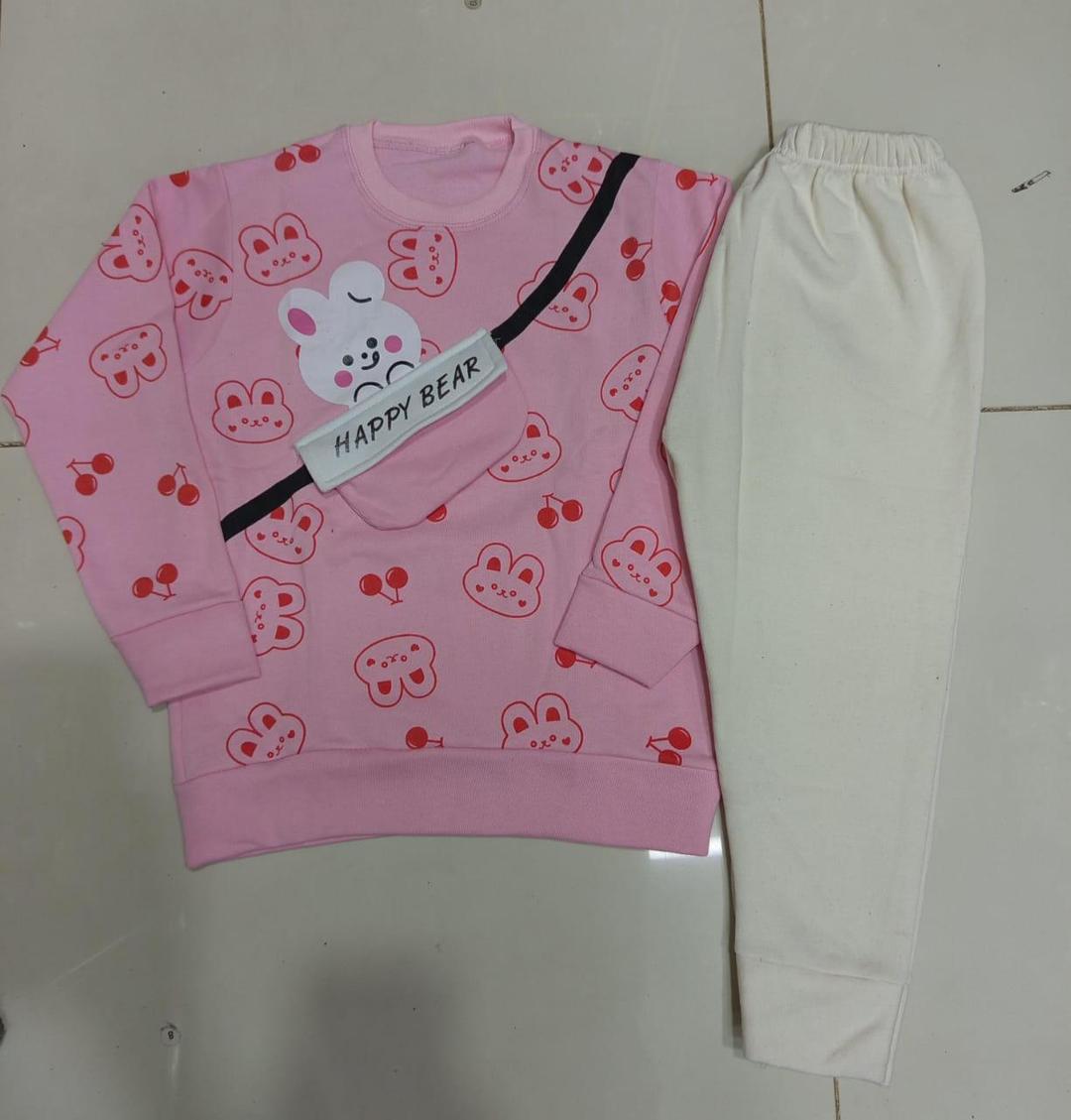 Cozy Fleece Printed Tracksuit for Boys & Girls - 2 Pcs Set | Urban Buy