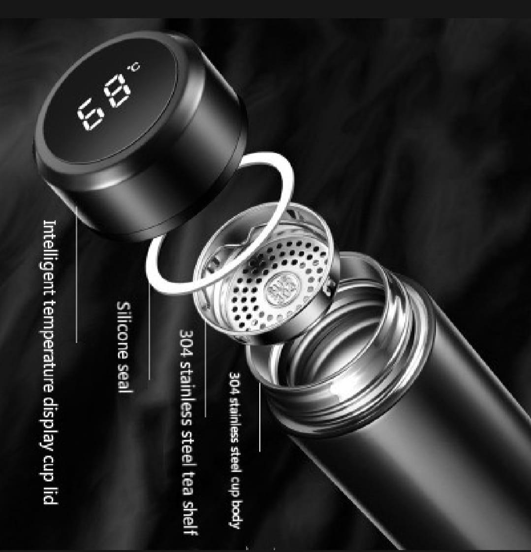 LED Temperature Display Water Bottle 500ML - Insulated Steel | Urban Buy