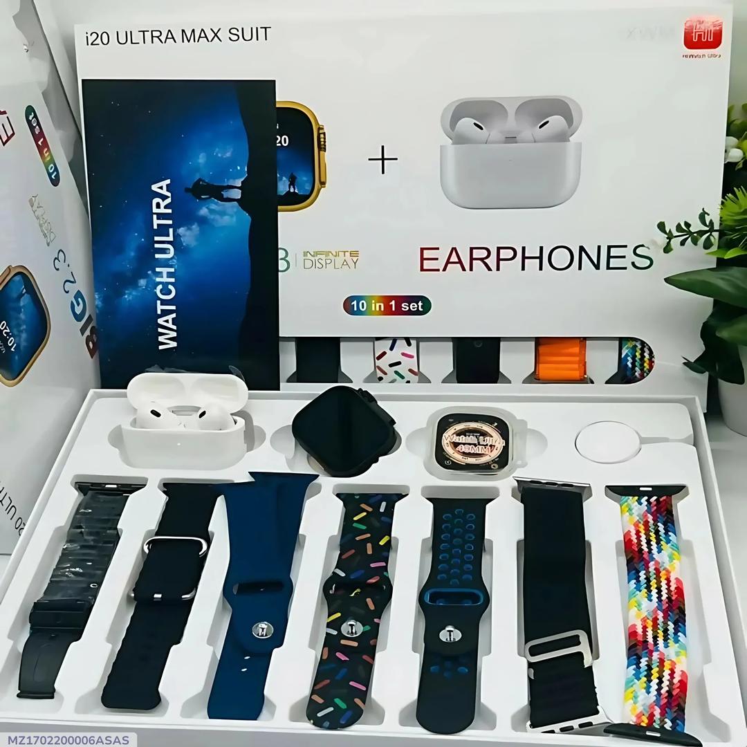 I20 Ultra Smart Watch With Airpods Pro 2-Urban Buy Mall