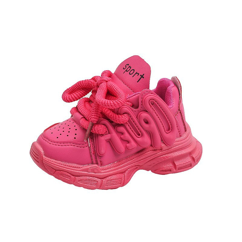 Fall 2025 new children's sneaker Internet celebrity girl's daddy shoes boys children's shoes student shoes batch - Urban Buy Mall
