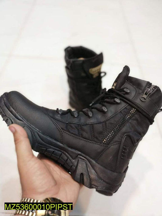 Men's Comfortable Boots Black Delta Pakistan - Daily Wear Ankle Boots | Urban Buy Mall | Round Toe Casual Footwear | Soft Cozy Winter Boots Men | Sizes 40-44 Available | Affordable Quality Boots | Stylish Black Footwear | Durable Daily Boots |