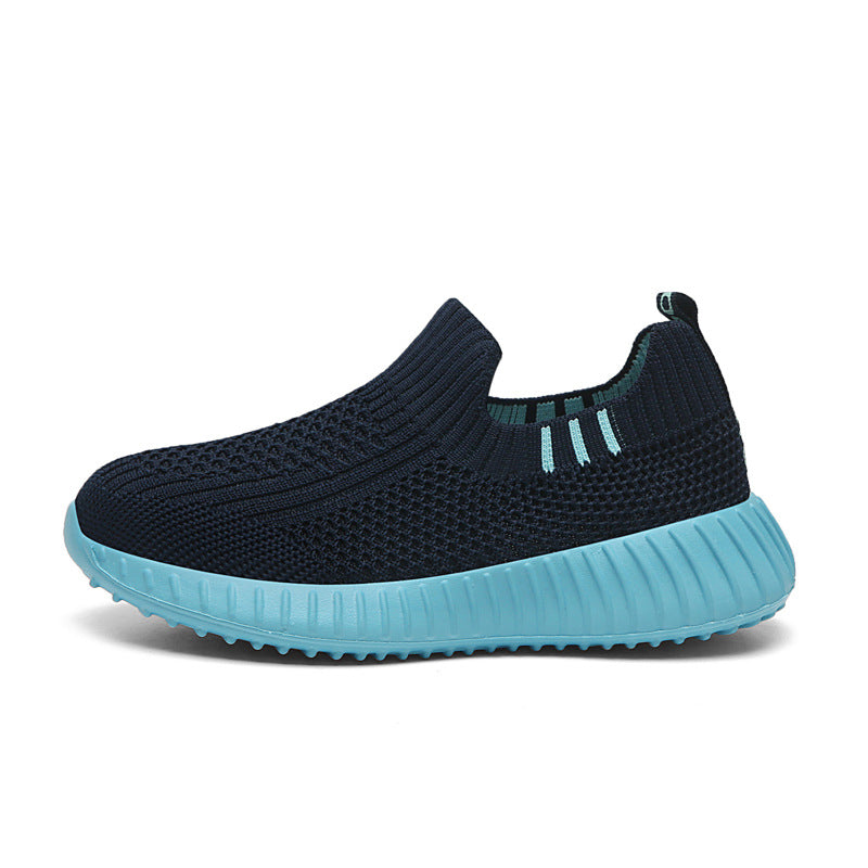 Fujian Kidsren's Shoes 2025 Spring and Summer New Single-Layer Fly-Woven Mesh Kidsren's Shoes Slip-On Lazy Casual Shoes - Urban Buy Mall