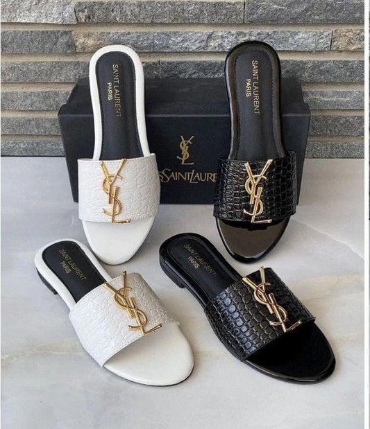 Women's Synthetic Leather Flats Black - Elegant Formal Footwear | Comfortable Plain Design Ladies Shoes | Trendy Office Wear Flats for Women | Sizes 6-11 - Urban Buy Mall