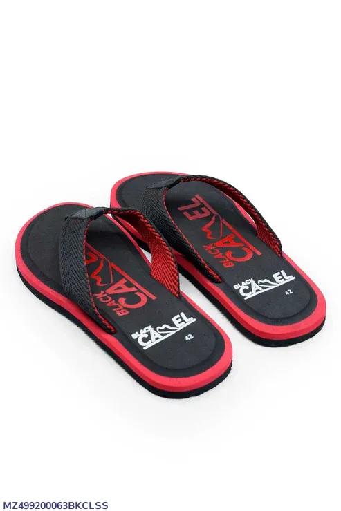 Strider Men's Casual Flip Flops - Black & Red EVA Lightweight Slippers | Urban Buy