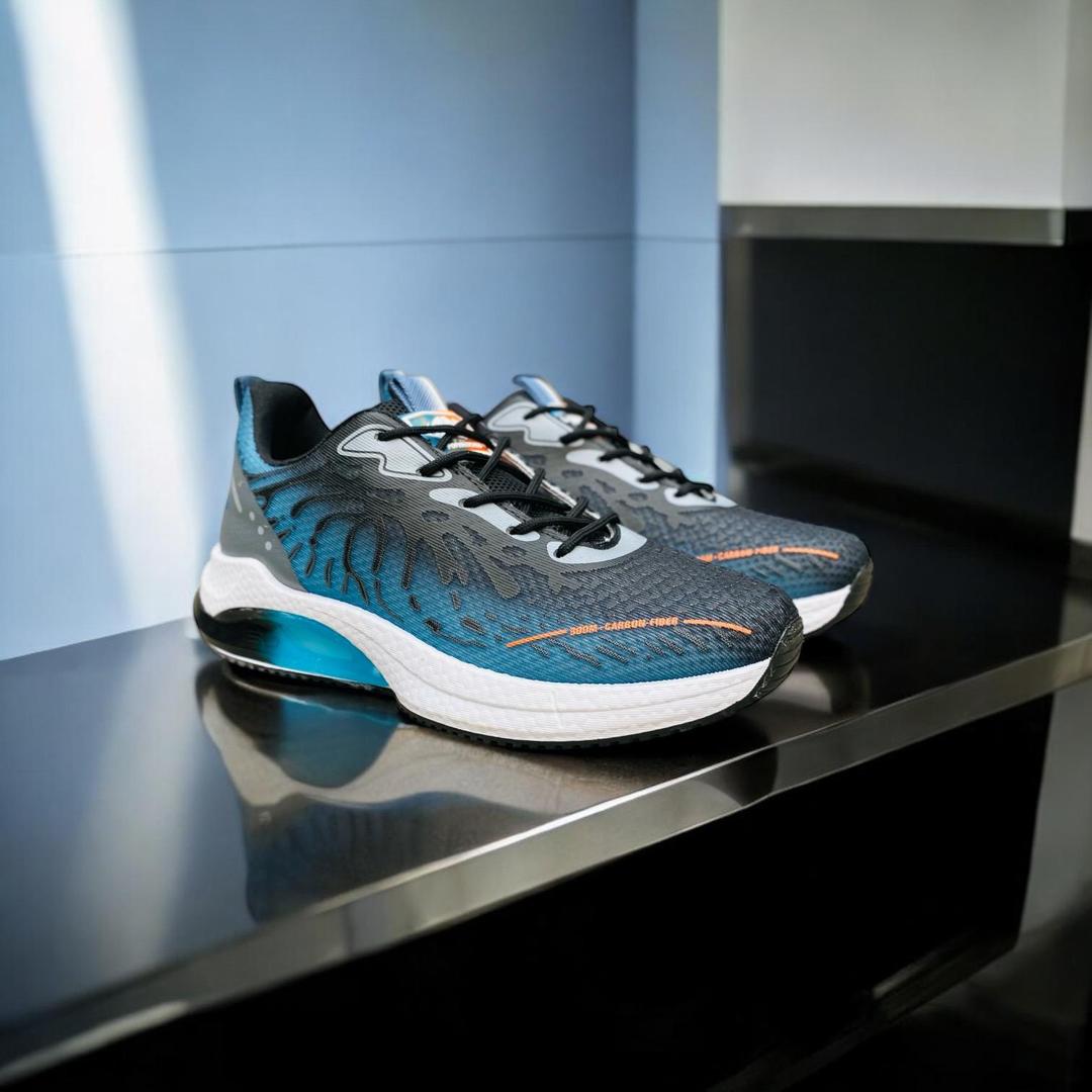 Men's Casual Sneakers Black - Synthetic Leather Trendy Print Design | Urban Buy Mall