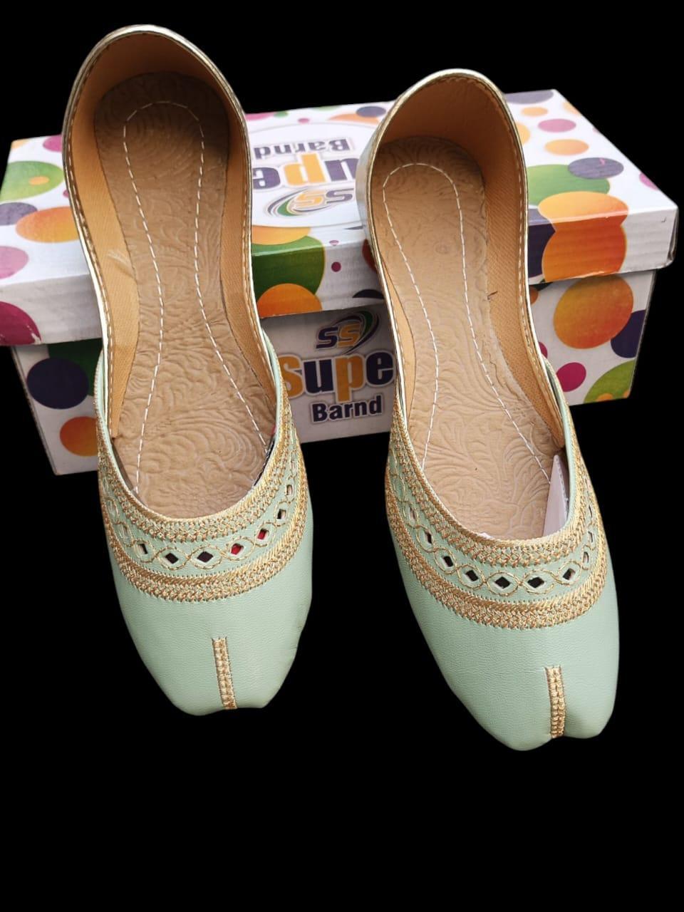 Buy Women's Velvet Khussa with Thread Work - Traditional Pakistani Footwear | Casual Fancy Shoes for Women | Handcrafted Embroidered Khussas Sizes 5-10 | Elegant Ethnic Footwear Pakistan | Premium Quality Velvet Khussa Shoes | Urban Buy Mall