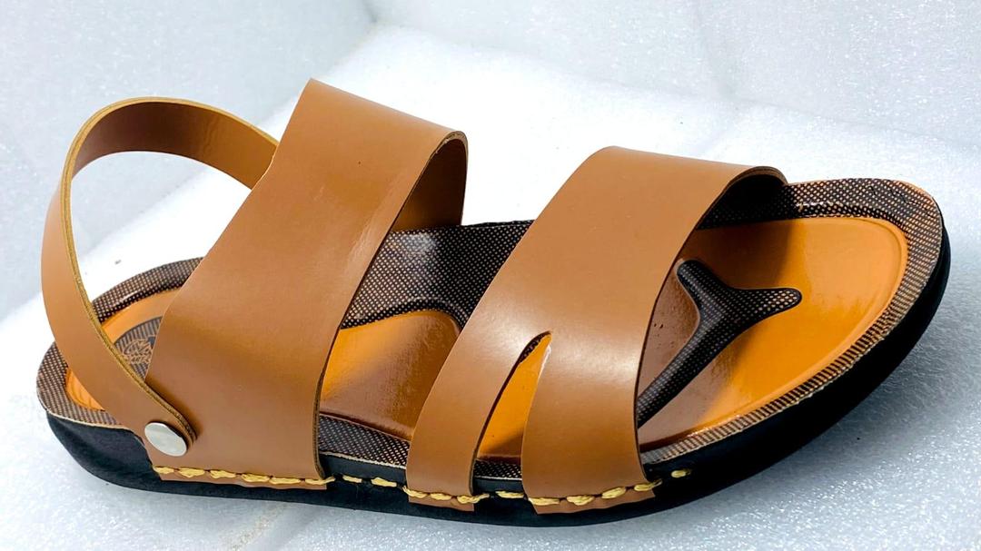 Men's Mustard Casual Sandals - Synthetic Leather Comfortable Footwear | Urban Buy