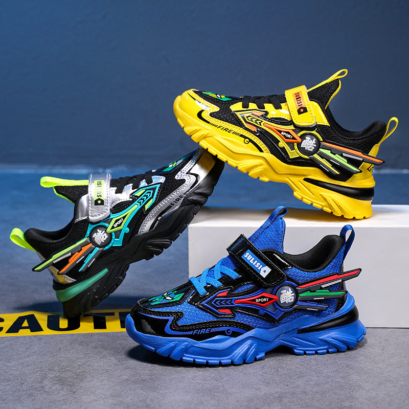 Boys Casual Velcro Sneakers - Lightweight Running Shoes | Urban Buy