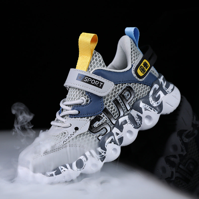 Boys' Shoes with Mesh Surface, Breathable, 2026 ⚠️ Available  On Advance Payment Only⚠️ New Lightweight Children's Sports Shoes, Soft-Soled Mesh Running Shoes for Older Children