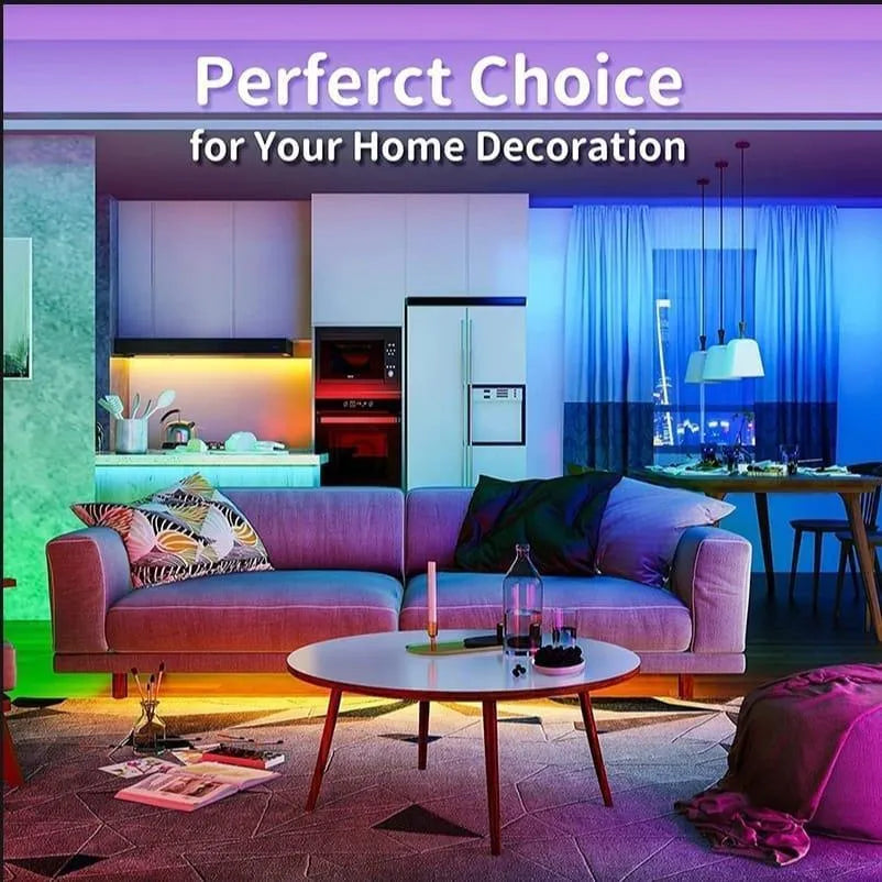 Multicolor LED USB Light Strip 16.4 FT with Remote Control - RGB Color Changing Lights