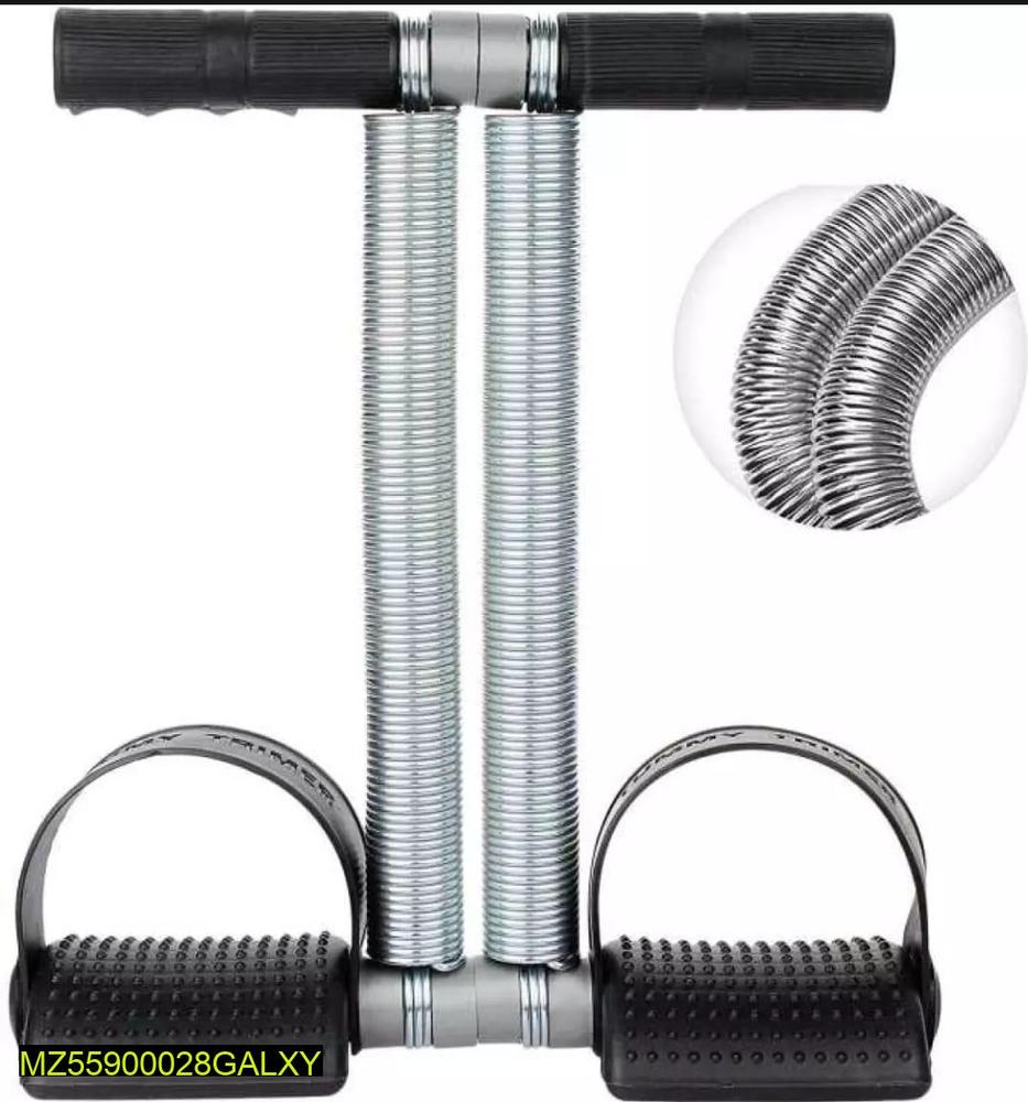 Tummy Trimmer Double Spring Weight Loss Belly Fat Machine for Home Gym Workout - High Quality Abdominal Exercise Equipment for Men Women - Affordable Fitness Trainer Builds Muscles Trims Waist - Physical Strength Training Tool Pakistan