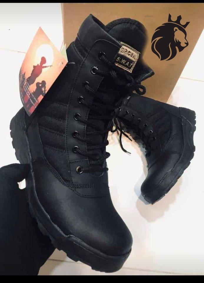 Men's Army Boots Black SWAT Style - Urban Buy Mall Pakistan