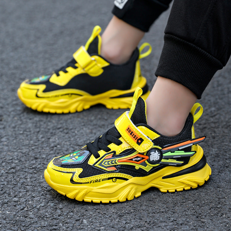 Boys Casual Velcro Sneakers - Lightweight Running Shoes | Urban Buy