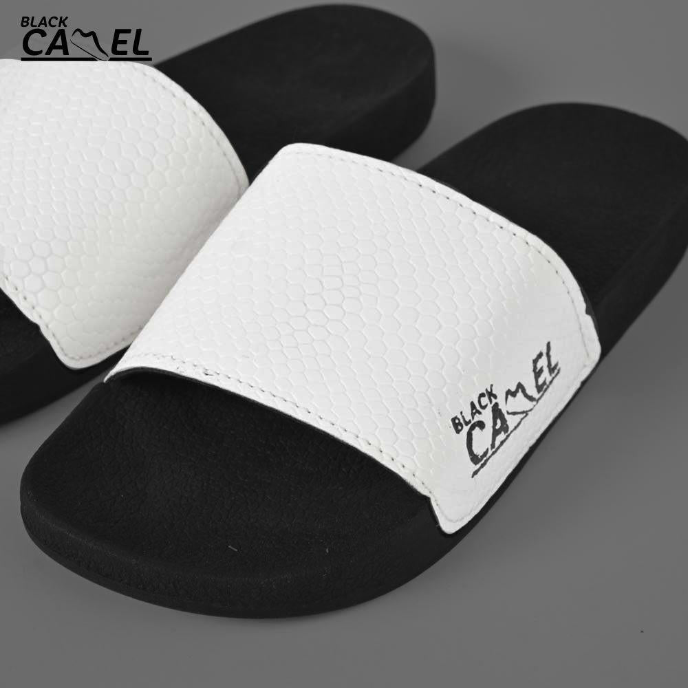 Black Camel Cobra Texture Slide White - Urban buy Mall