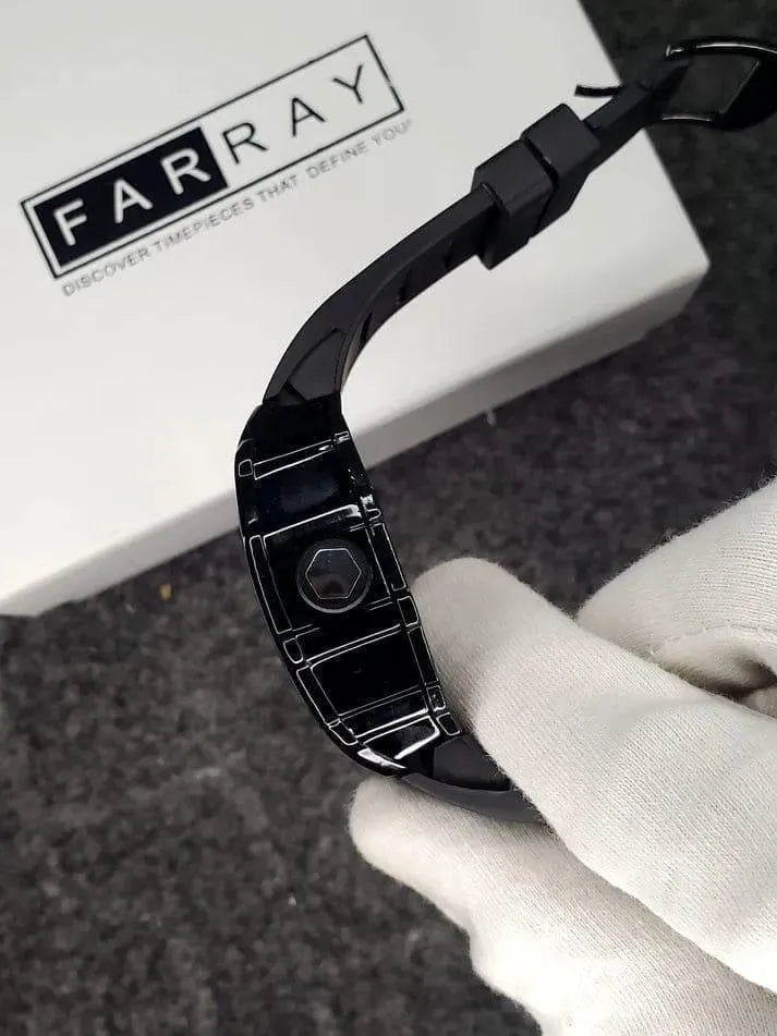 Richard Black Belt Skeleton Watch - Urban Buy Mall