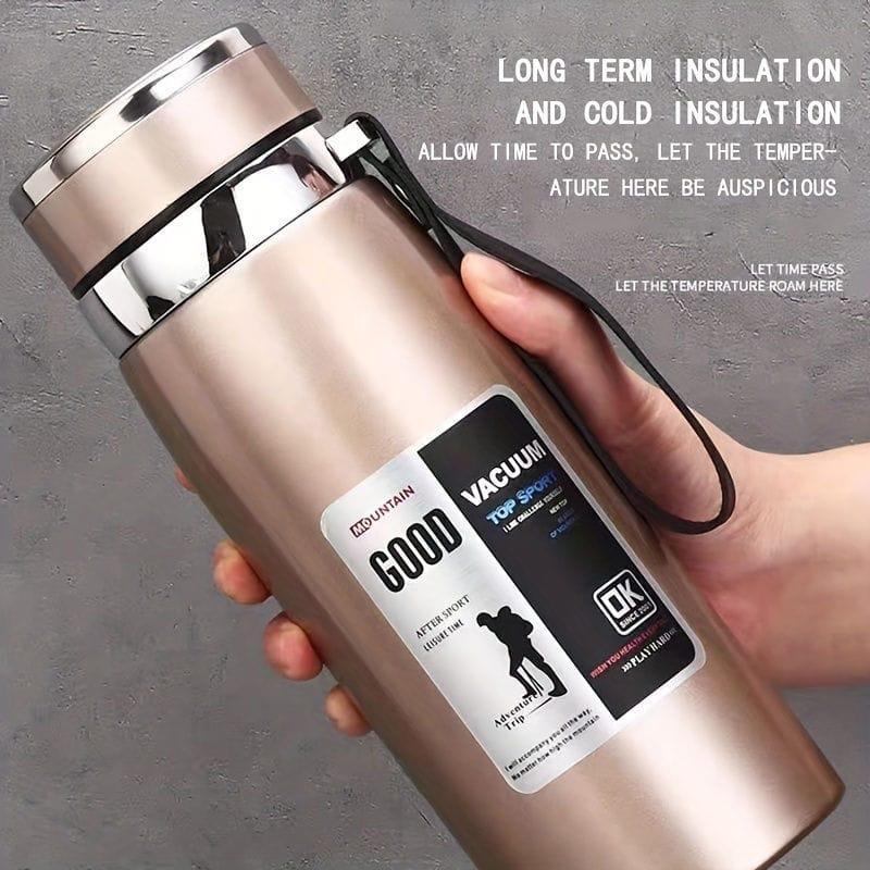Large Capacity 1000ML Thermos Bottle keep Cold and Hot Stainless Steel Water Bottle
