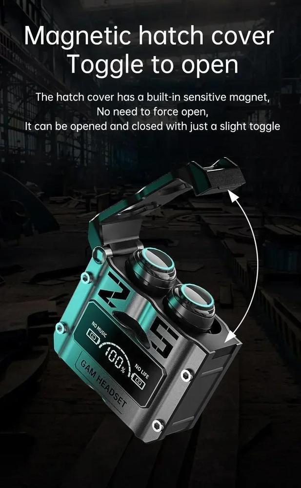 M25 Wireless Gaming Earbuds Bluetooth 5.0 | Noise-Cancelling Earbuds 50M Range | Long Battery Life 6 Hours Playtime | Dual Microphone Clear Voice | Fast Charging 300mAh Case | In-Ear Comfortable Design | Volume Control Smart Features | Urban Buy Mall