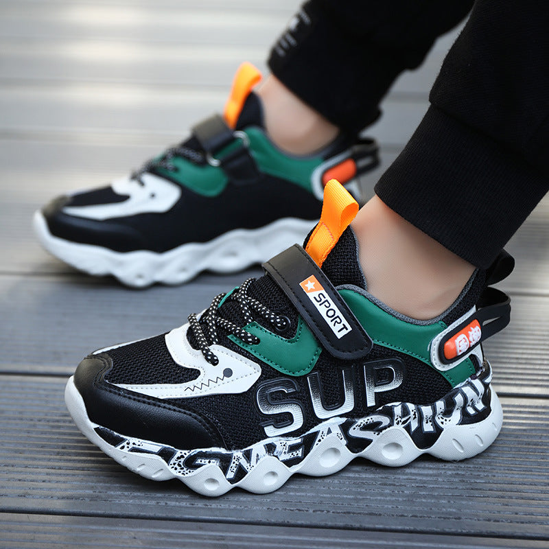 Boys' Shoes with Mesh Surface, Breathable, 2026 ⚠️ Available  On Advance Payment Only⚠️ New Lightweight Children's Sports Shoes, Soft-Soled Mesh Running Shoes for Older Children