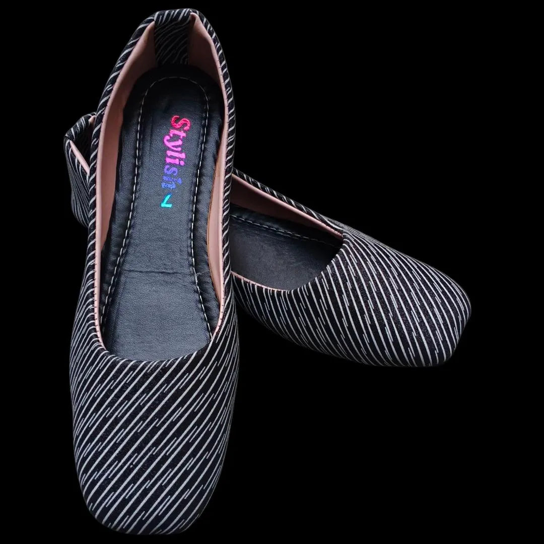 Women's Synthetic Leather Fancy Pumps - Elegant Black Heels