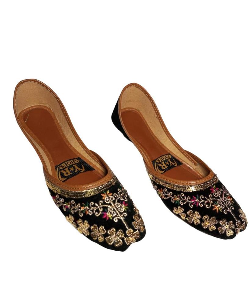 Buy Women's Fabric Handmade Embroidered Fancy Khussa - Traditional Pakistani Footwear | Handcrafted Designer Khussas for Weddings & Parties | Premium Embroidered Ethnic Shoes | Elegant Fancy | Bridal & Festive Footwear for Women Urban Buy Mall