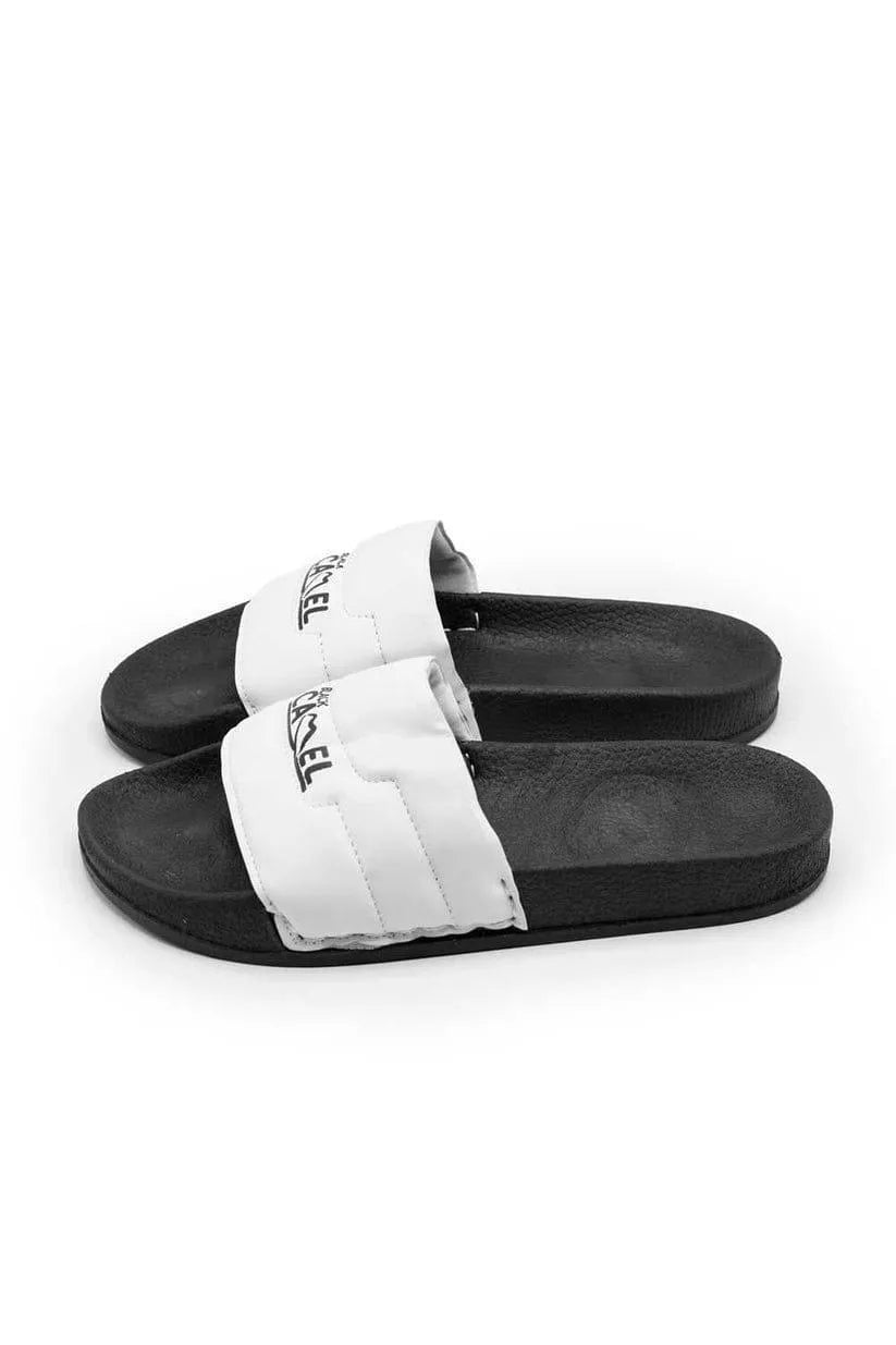 Black Camel Soft Slide Slippers - Comfortable Textured Rubber Slides | Urban Buy