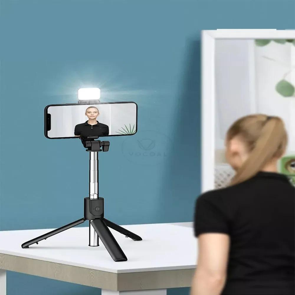 Selfie Stick With LED Light Mini Tripod Stand-Urban Buy