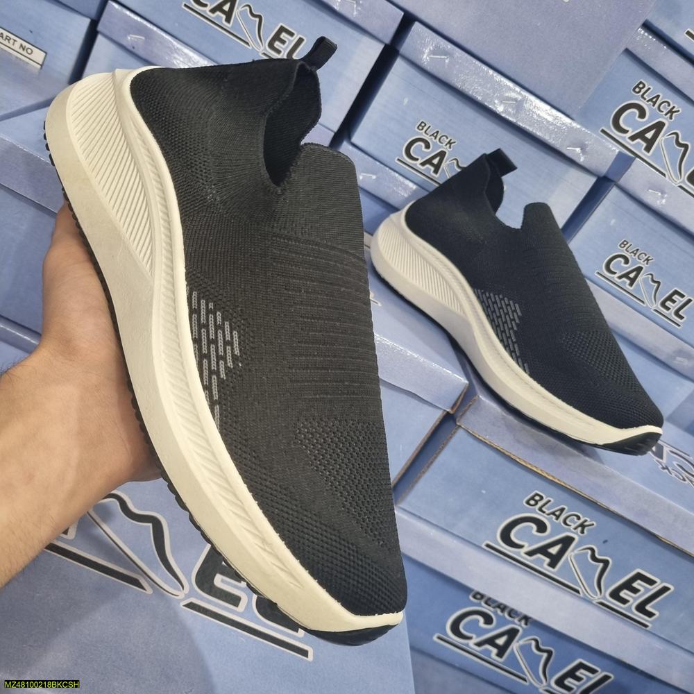 Slip On Joggers Shoes Weloy Black - Comfortable Casual Sneakers Urban Buy Mall