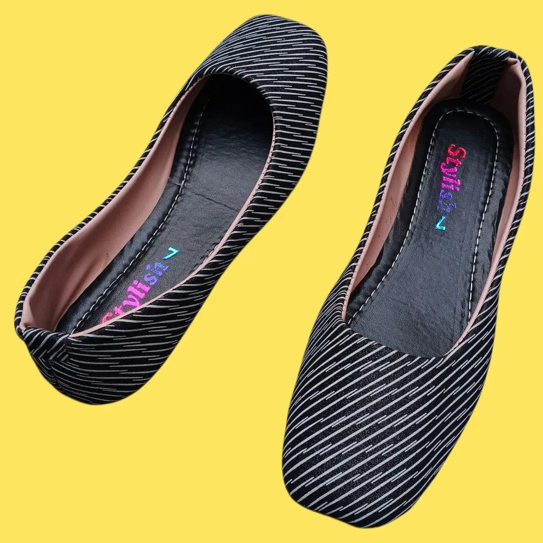 Women's Synthetic Leather Fancy Pumps - Elegant Black Heels