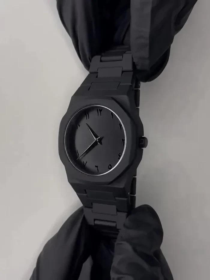 Black Arabic Aura Watch - Men's Carbon Fiber Luxury Watch | Urban Buy