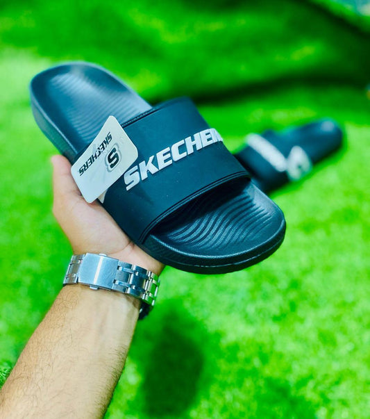 Men's Casual PU Leather Slide Slippers - Urban Buy Mall Pakiatan