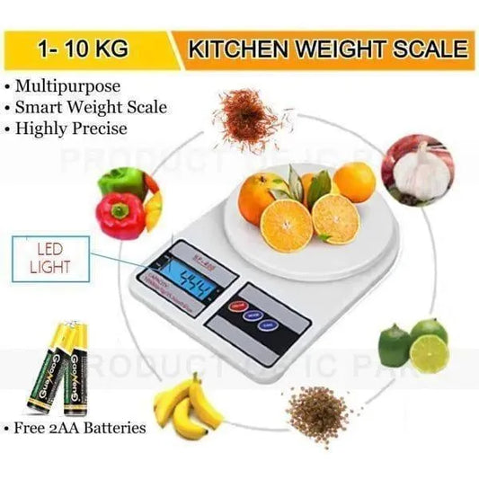 Kitchen Scale ABS Plastic Digital Food scale kitchen and Home Multipurpose use - Urban Buy Mall