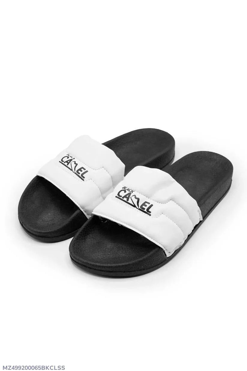 Black Camel Soft Slide Slippers - Comfortable Textured Rubber Slides | Urban Buy