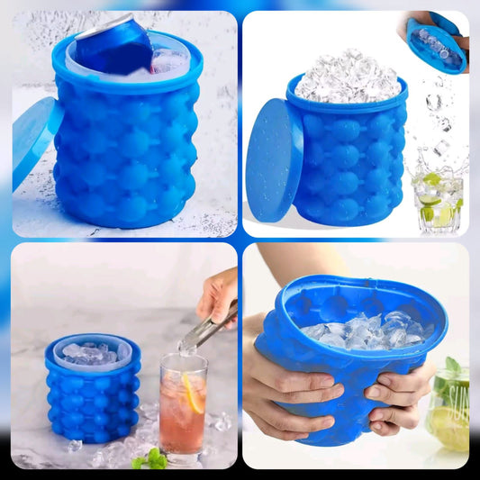 Silicone Ice Bucket Ice Cube Genie Space Saving Ice Maker Urban Buy Mall