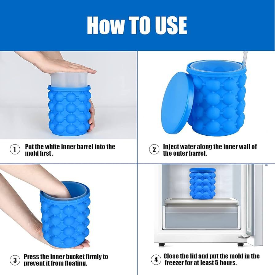 Silicone Ice Bucket, Ice Cube Genie | Urban Buy