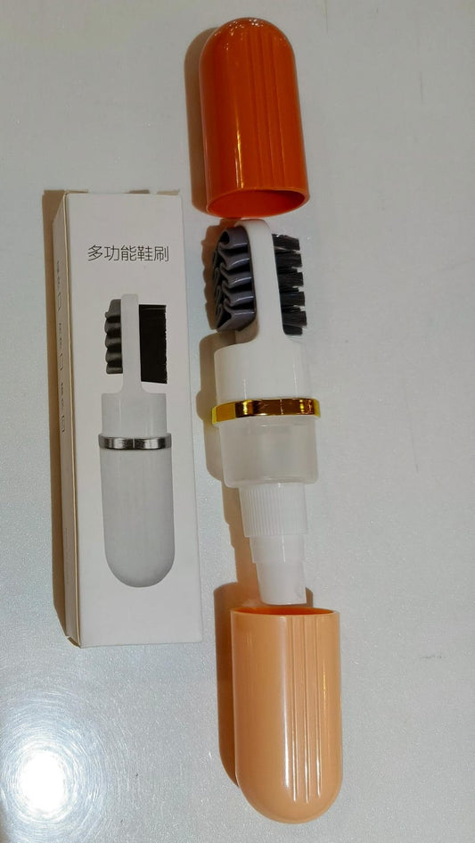 3-in-1 Shoe Brush with Dispensing Bottles - Cleaning Tool Kit | Urban Buy