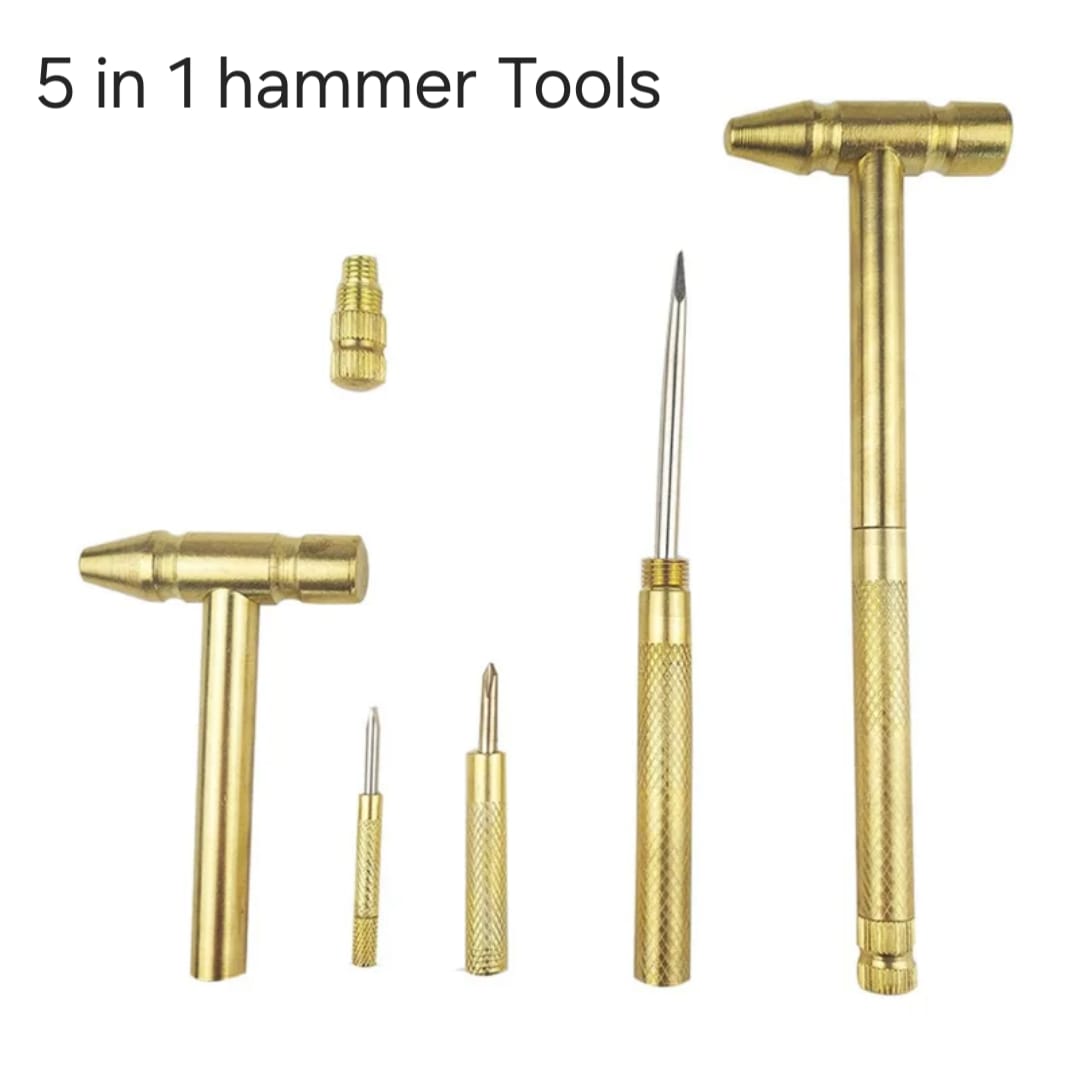 5-in-1 Mini Hammer & Screwdriver Hand Tools Set - Multi-Tool Kit | Urban Buy