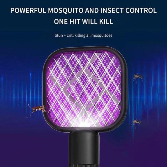USB Rechargeable Mosquito Swatter Trap Electric Shock Insect Racket Portable Pest Urban Buy Mall