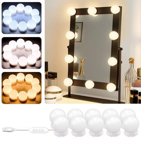 10 Bulb Vanity Mirror Light - 3 Modes USB Makeup Light | Urban Buy