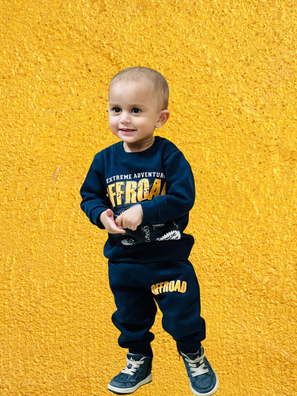 Kids Off Road Cotton Fleece Tracksuit - 2 Piece Winter Set | Urban Buy