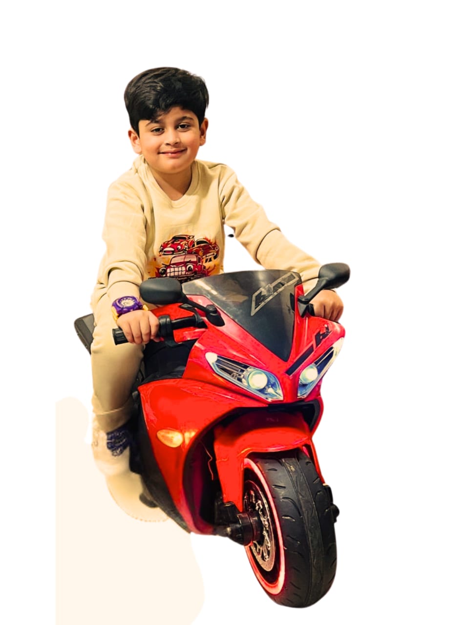 Kids Beige Truck Cotton Fleece Twinset - Warm 2 Piece Winter Set | Urban Buy