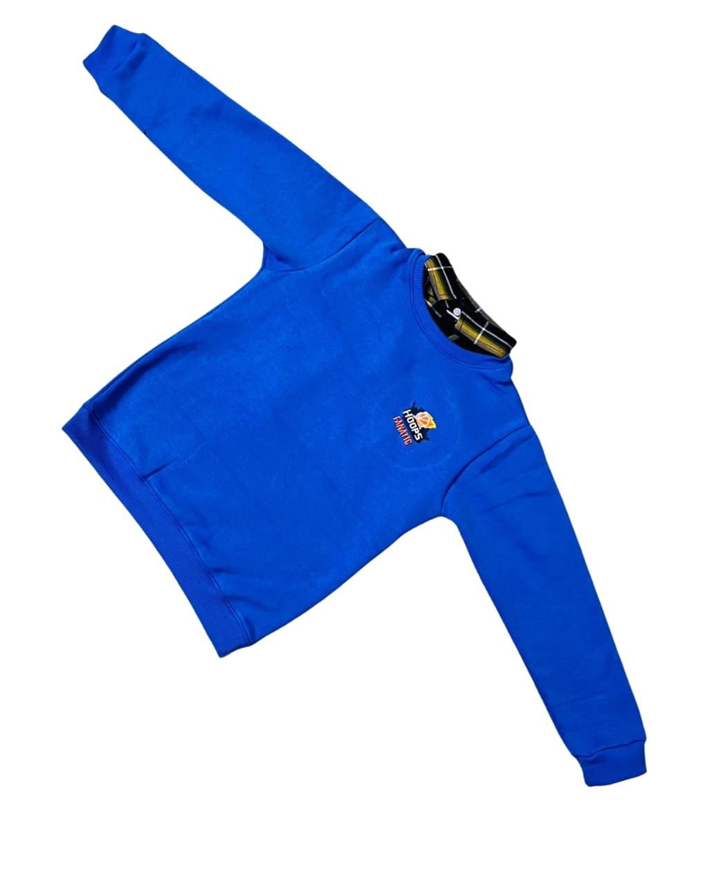 Kids Blue Double Sweatshirt - Warm Cotton Fleece Winter Wear | Urban Buy