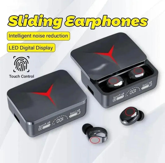 M90 Pro Earbuds Wireless Bluetooth Pakistan - ABS Plastic TWS Earphones | Urban Buy Mall | Premium Sound Quality Headphones | Touch Control Wireless Earbuds | Portable Charging Case | Noise Cancelling Earphones | Affordable True Wireless Stereo